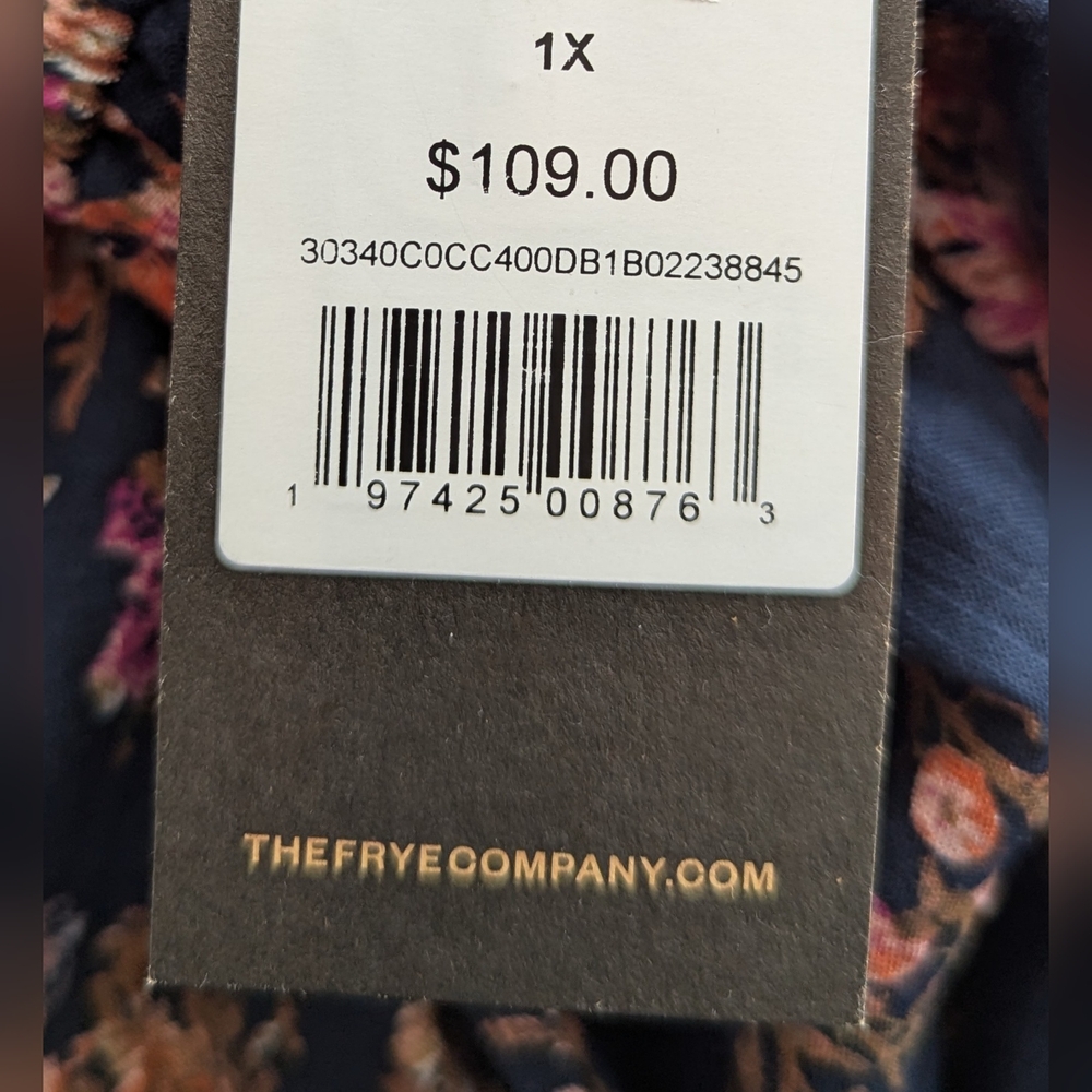 NWT!!! Lined Floral Print Dress - Multicolor, Size 1X - Picture 4 of 10